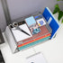 Mind Reader Desktop Organizer, File Storage, Paper Tray, Metal Mesh, 16.75"L x 9.15"W x 6"H, Silver
