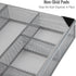 Mind Reader Drawer Organizer, Desk Utensil Organizer, Metal Mesh, 15" L x 12" W x 2.25" H, Set of 2, Silver