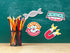 Laminated Science Classroom Bulletin Board Decorations, 25 pcs Printed Both Sides