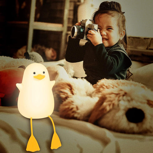 YuanDian Cute Duck Night Light, Gifts for Women Teen Girls Baby,Night Lights for Kids Bedroom Kawaii Room Decor, Cute
