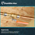 SharkBite Max 1/2 Inch Ball Valve, Push to Connect Brass Plumbing Fitting, Water Shut Off for PEX, Copper