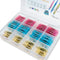 TICONN 200PCS Heat Shrink Butt Wire Connector Kit, Insulated Waterproof Electrical Wire Crimp Terminals for Marine