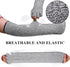 2 Pairs Anti-Cut Protective Arm Sleeves Safety Cut Resistant Gloves