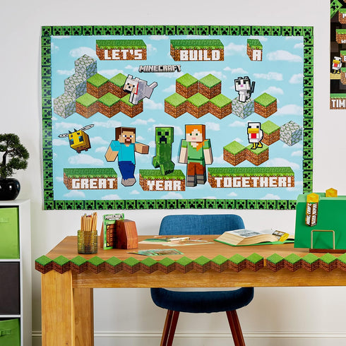Eureka Minecraft Bookmarks, 36 Pieces for Students and Teachers, 2" x 6" Each
