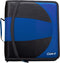 Case-it The Dual 2-in-1 Zipper Binder - Two 1.5 Inch D-Rings, Pencil Pouch, Multiple Pockets, Midnight Blue