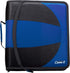 Case-it The Dual 2-in-1 Zipper Binder - Two 1.5 Inch D-Rings, Pencil Pouch, Multiple Pockets, Midnight Blue