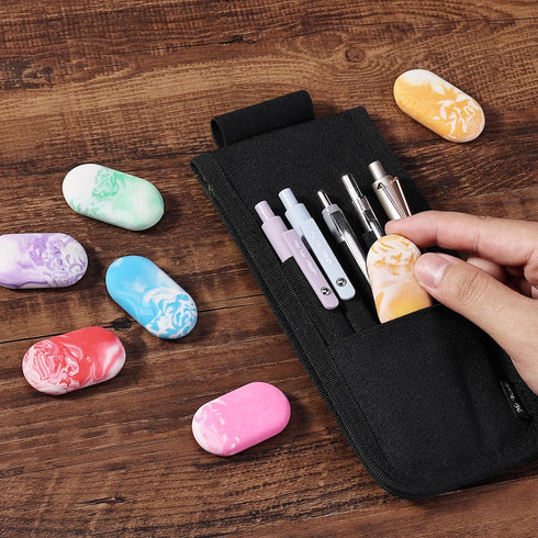 Mr. Pen 12 Pack Marble Pencil Erasers - Large Rubber Erasers for School, Erasers for Pencils, Mr. Pen Erasers