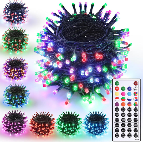 Joomer Easter String Lights Outdoor - 66FT 200LED RGB Pastel String Lights