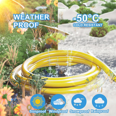 HUANCHAIN 12/3 Gauge Heavy Duty Outdoor Extension Cord, 6 ft Waterproof with Lighted End, 15Amp