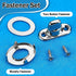 10 Sets Marine Grade Twist Lock Fasteners - Turn Button Eyelet and Stud with Mounting Screws for Canvas Marine