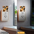 Jahiona White,0.5W LED Night Light Lamp with Smart Sensor Dusk to Dawn Sensor,Drops-Like Shapes Spots Pattern Night