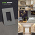 ENERLITES Grey Screwless Decorator Wall Plate, 1-Gang Size, Unbreakable Polycarbonate Thermoplastic, Glossy