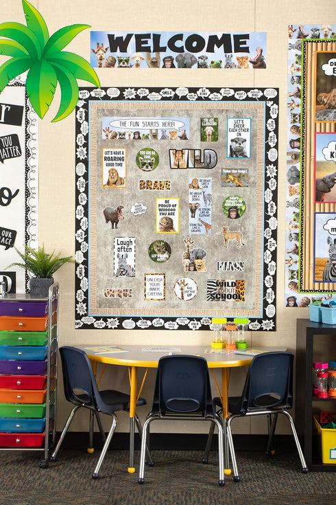 Teacher Created Resources Go Wild Animals Mini Bulletin Board