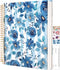 CAGIE Hardcover Spiral Notebook – 8.5 x 11, College Ruled, 200 Pages, Aesthetic Floral, Large Pockets for Women