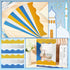 Crtiin 55.8 Feet Shiny Scalloped Bulletin Board Border Decorative Eid Trim Poster Borders for Classroom Decoration
