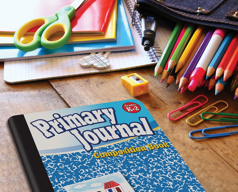Better Office Products Primary Journal, Hardcover, 100 Sheet Notebook for Grades K-2, One Subject