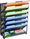 Simple Trending Wall File Organizer, Mesh 7-Tier Vertical Hanging File Holder, Desktop Metal Files Rack for Office
