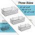 Pegboard Baskets, Set of 3 Black, Square Style Baskets for Organizing Tools, Workbench, Garage Storage