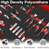 ToLanbbt Polyurethane Foam Sheets - 6P Cuttable Tool Box Case Foam Inserts, Black Cushion Foam, 16 x 12 x 1 Inch