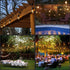 SWEET SHINE 70ft 30 E26 S14 Bulbs (2 Sets 15 LED Patio String Lights, Lights Adapter Powered, Socket with Weatherproof