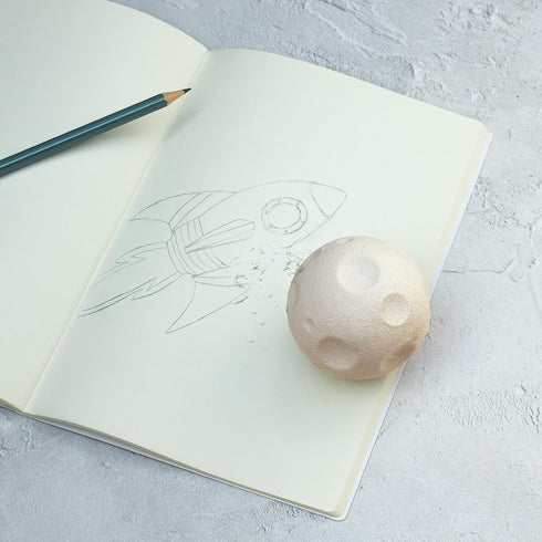 Suck UK Moon Pencil Erasers for Kids, Novelty Erasers for Goody Bags & Party Favors