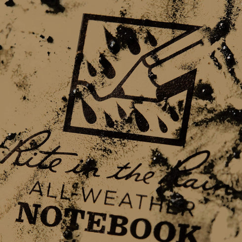 Rite In The Rain Weatherproof Top Spiral Notebook, 3" x 5", Tan Cover, Universal Pattern