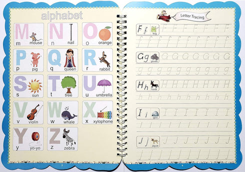 Handwriting Practice Workbook - Reusable Letter and Number Tracing