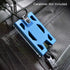 T4 Badge Holder No-Clip Version, Durable Polycarbonate ID Card Holder, Holds 1 to 4 Cards (Blue)