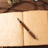 NomadCraftsCo. Vintage Leather Journal, Handmade Leather Sketchbook, Antique Deckle Edge Paper, Book of Shadows Journal
