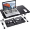 Lap Desk for Laptop, 8AMTECH Ajustable Laptop Table with Cooling Fan Office