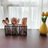 Black Mesh Pencil Holder, 3 Compartments Metal Desk Organizer for Pens, Kitchen Utensils, Small Office Supplies