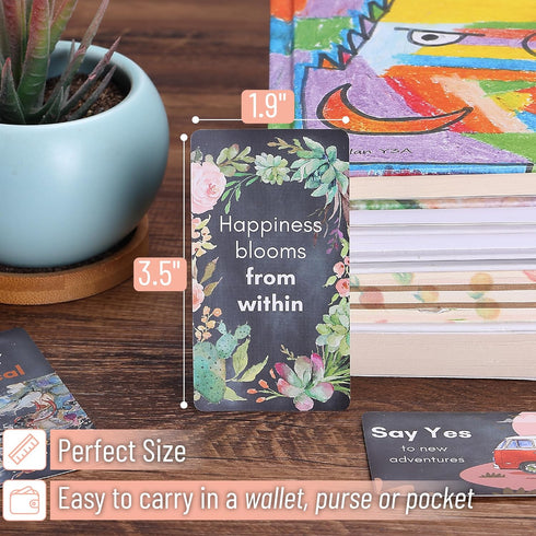 Mr. Pen 60 pcs Inspirational Cards, Positive Affirmations & Motivational Quotes, Business Card Size