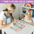 Hadley Designs 4 Alphabet, Months, Weather, Days of The Week Calendar for Kids, Laminated Charts 11x17
