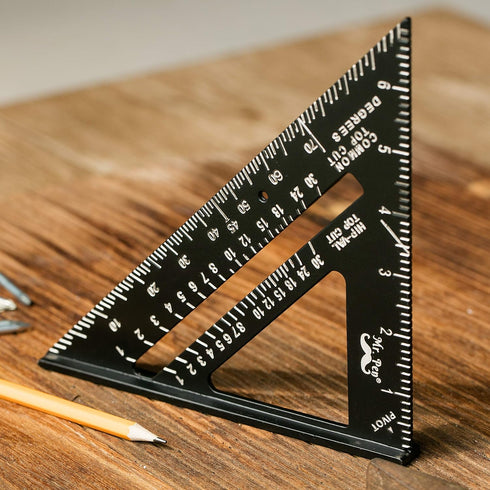 Mr. Pen Rafter Square - 7 Inch Metal Square Tool for Carpentry, Woodworking, Aluminum Ruler