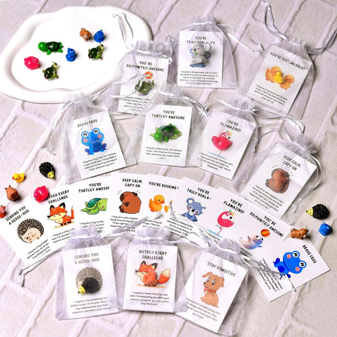 PAPPYN-A 100 Sets Employee Appreciation Gifts Bulk for Coworkers Team Staff Thank You Gifts Organza Bags Back to School