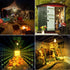 Solar Pendant Light - Outdoor/Indoor Solar Chandelier with Pull Cord, Perfect for Home, Chicken Coop, Porch, Barn