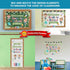 Decorably 87 Pcs Back to School Bulletin Board Set - Welcome Bulletin Board Decorations with Borders