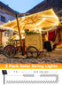 2 Pack 80FT 200 8 Solar String Lights Outdoor, Total LED Solar Powered String Lights with Lighting Modes, Waterproof