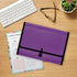 Avery Expanding File Folder Organizer, 7-Pocket Accordion, Plum, Holds 425 Letter/A4-Size Sheets