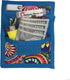 6 Piece Protective Lab Coat Pocket Organizer Kit, Beautiful Blue Paisley Pattern