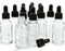 Vivaplex 12 Clear 2 oz Glass Bottles with Glass Eye Droppers