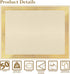 Better Office Products 50 Sheet Award Certificate Paper, Gold Foil Metallic Border, Ivory Letter Size