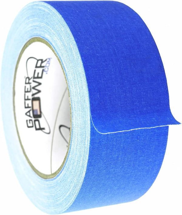 Gaffer Power Gaffers Tape, 2 Inch, Electric Blue, USA Made Quality, Leaves No Residue