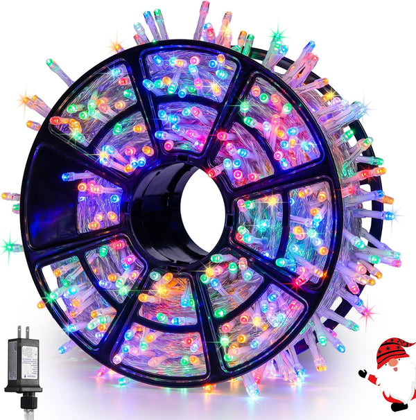 JMEXSUSS 168FT 600 LED Christmas Decor String Lights - 8 Modes Multicolor