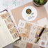 DiverseBee Laminated Bible Tabs, Large Print Bible Journaling Supplies, 66 Tabs with 11 Blank Tabs - Cappuccino Theme