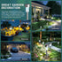 12 Pack, GIGALUMI Solar Lights Outdoor Waterproof, Stainless Steel LED Solar Garden Lights for Patio, Lawn, Yard