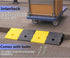 YYDS -2pcs,Protable Ramps,19.5" 10.5" 5) Curb Ramps,Plastic Lightweight Curb Ramp Threshold L x W Driveway Ramps