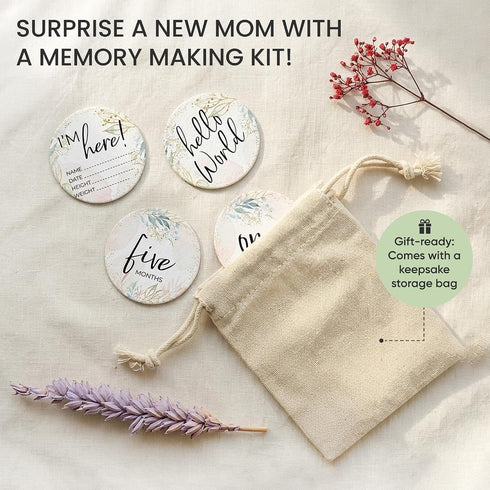 Lumont Pregnancy Must Haves Baby Milestone & Prayer Cards, Trimester Essentials for Postpartum Recovery & Newborn
