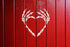 Reusable Skeleton Hands Heart Stencil, 11" x 8.5" - Custom Gothic Design for Unique Crafts