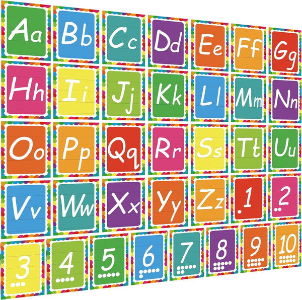 YIYDONG 36 Alphabet Bulletin Board Set, Alpethabet Line ABC Number Poster Classroom Decorating